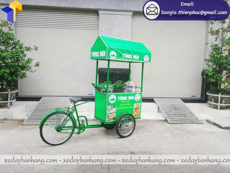 xe đạp bán đồ ăn nhanh