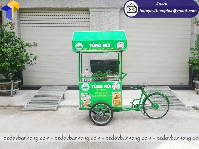 xe đạp bán thức ăn nhanh