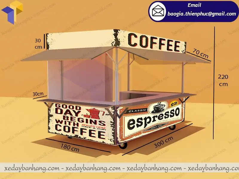 kiot bán cafe