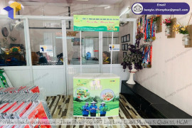 Thời gian hoàn thiện booth siêu thị quảng cáo và giao hàng