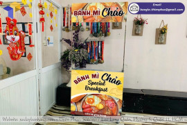 Chọn xe bán bánh mì chảo bằng chất liệu kim loại dễ vệ sinh