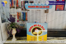 Kế hoạch làm giàu từ xe bán bánh mì gấp gọn vốn ít, thu lời cao