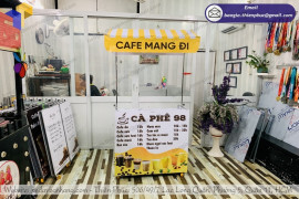 Tiết kiệm tiền đầu tư khi kinh doanh xe bán café xếp gọn