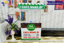 Mở quán đơn giản, dễ dàng hơn với xe bán café gấp gọn