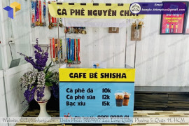 Cập nhật bảng giá mới nhất về xe bán cafe take away gấp gọn