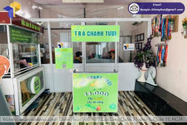 Nhanh chóng hồi vốn đầu tư với xe bán trà chanh tươi vỉa hè