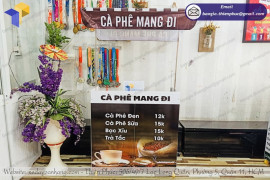 Chia sẻ kinh nghiệm kinh doanh bằng xe gấp gọn bán cà phê take away