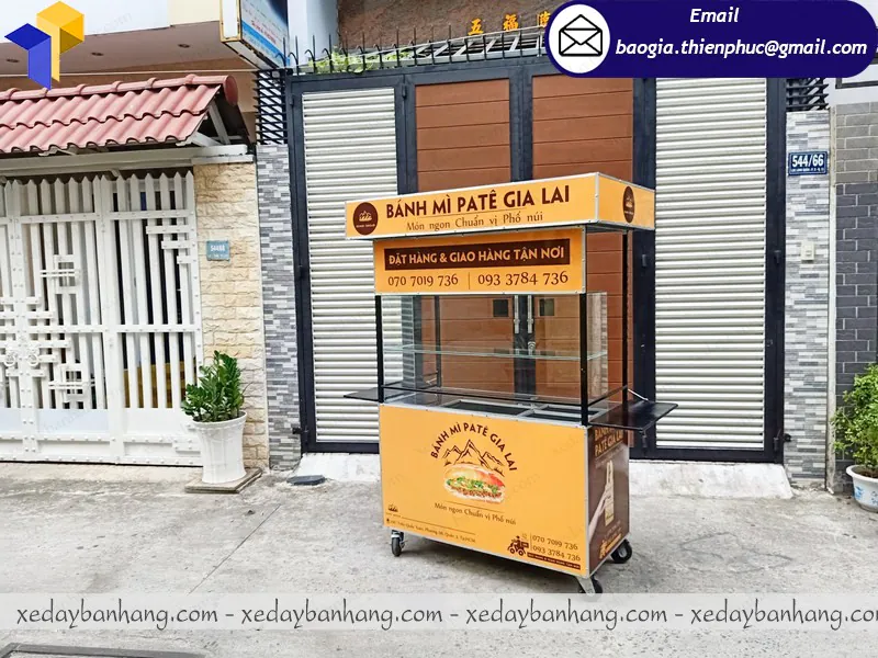 thiết kế xe bánh mì đẹp
