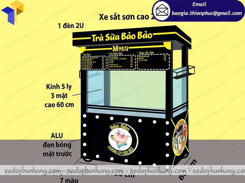 mẫu xe trà sữa