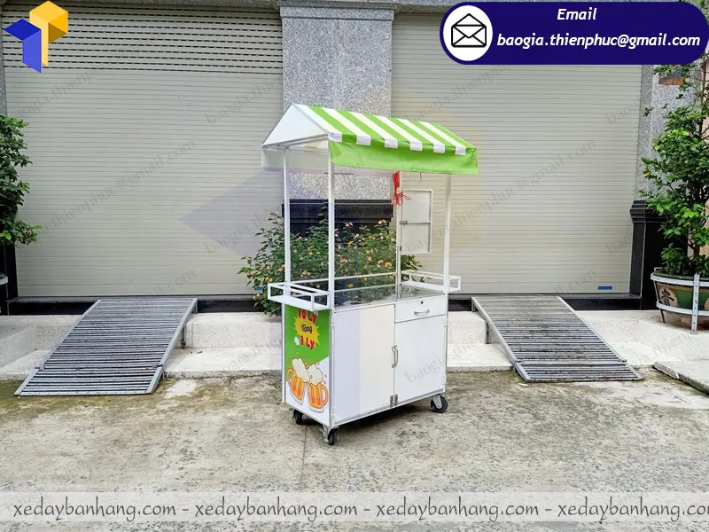 đóng tủ bán trà sữa giá rẻ