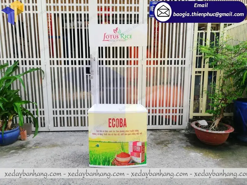 báo giá booth nhựa
