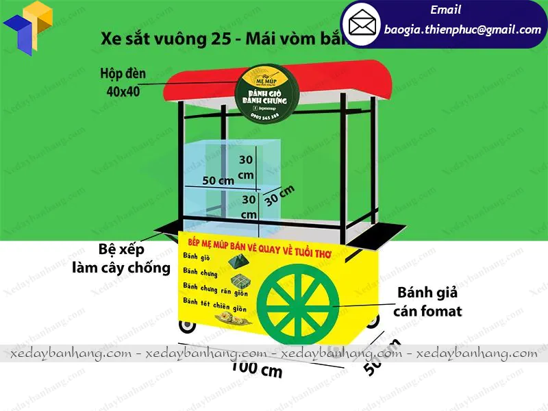 giá tủ bán bánh