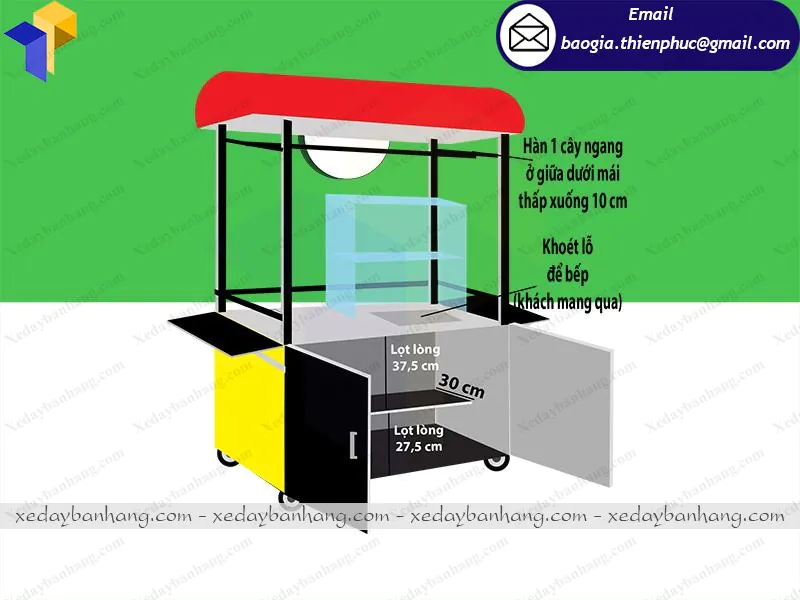 tủ bán bánh giá bao nhiêu