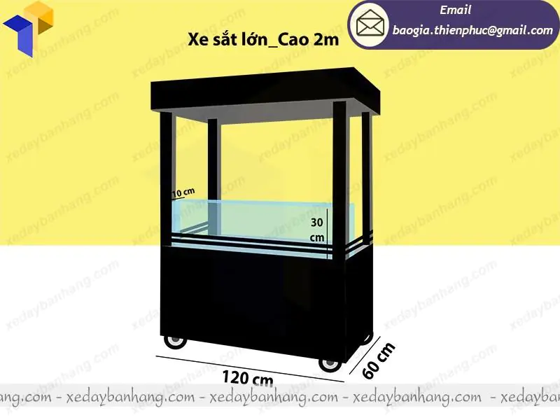 thiết kế xe bán cafe