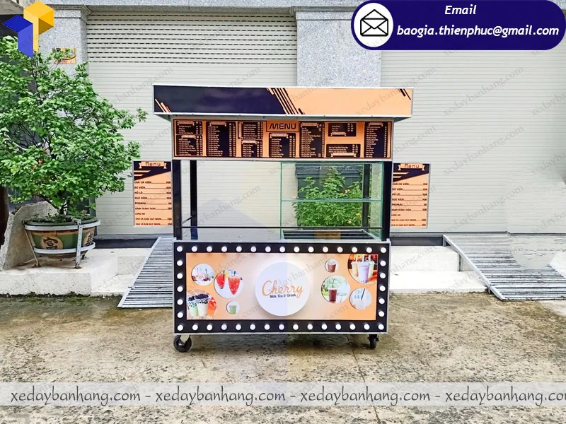 mẫu tủ bán nước ép