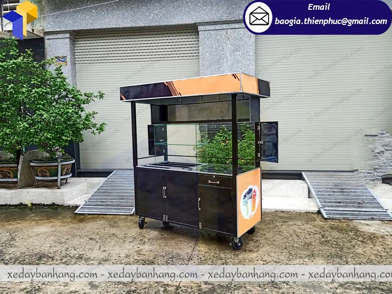 thi công xe bán nước ép