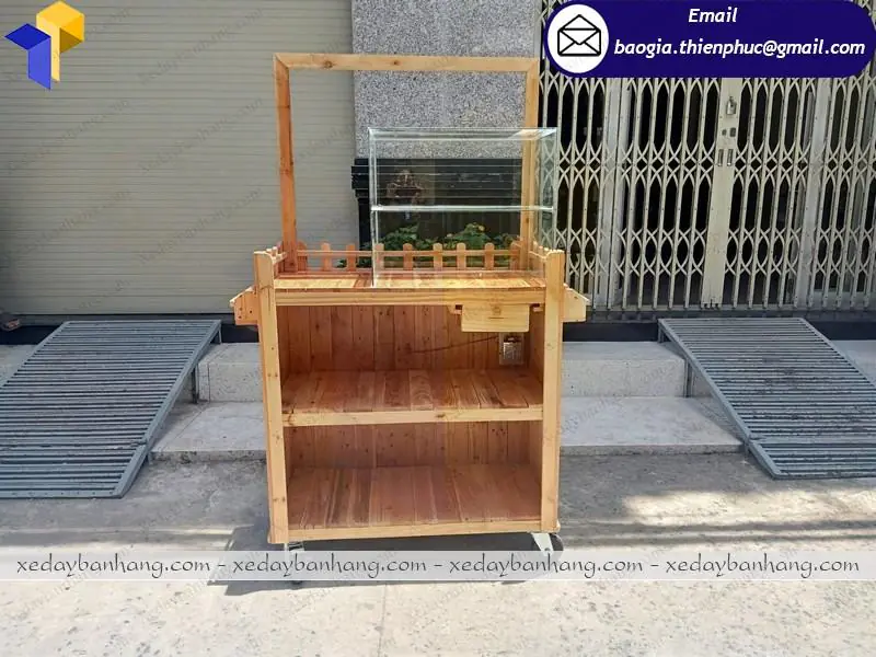 cần mua xe gỗ bán trà sữa