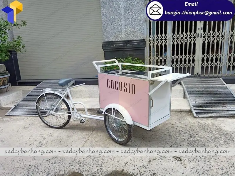 xe đạp bán cà phê