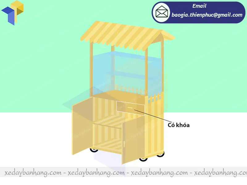 tủ bánh mì bằng gỗ