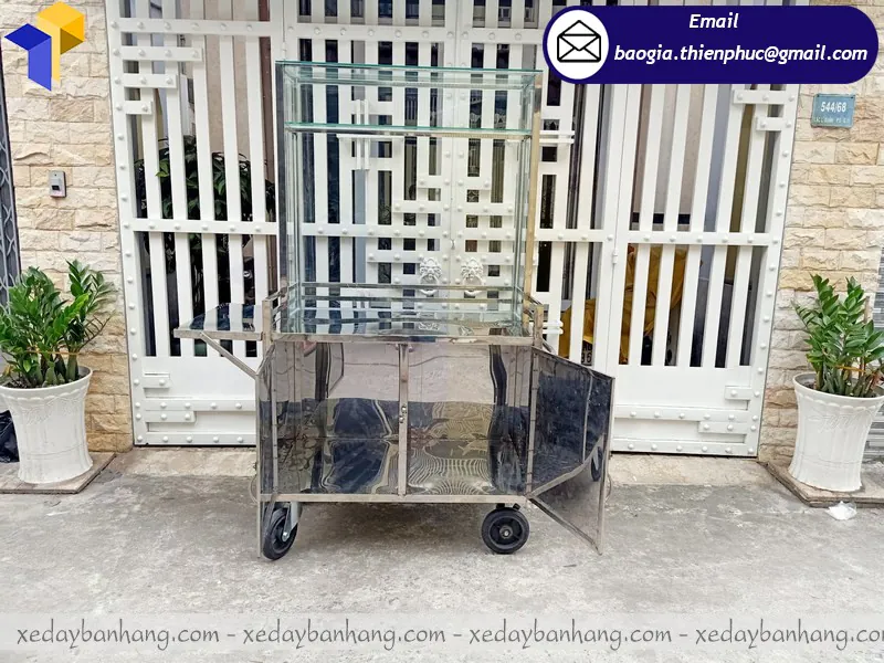 đóng tủ inox bán hàng