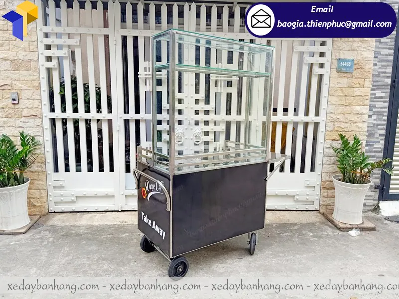 thiết kế tủ bán cafe