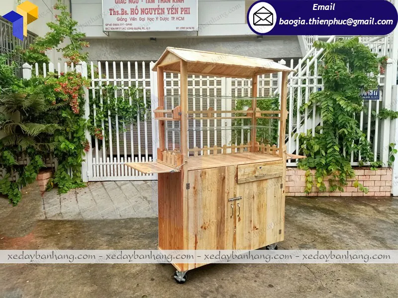 tủ gỗ bán fastfood giá rẻ