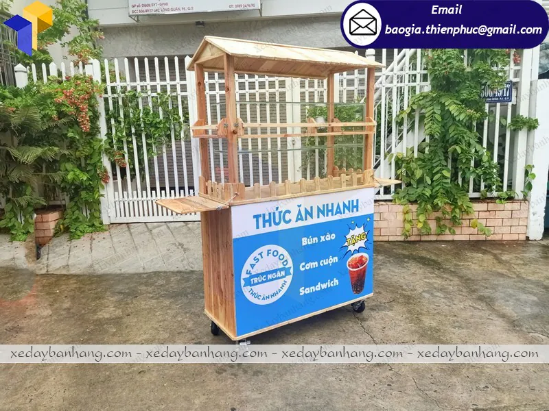  xe gỗ bán fastfood