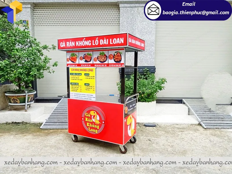 trang trí xe gà rán