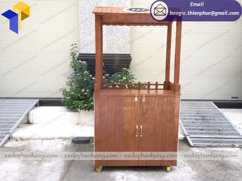 bán xe gỗ gỗ cafe giá rẻ