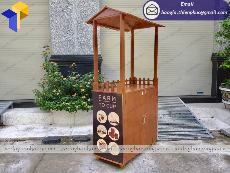 báo giá xe gỗ cafe