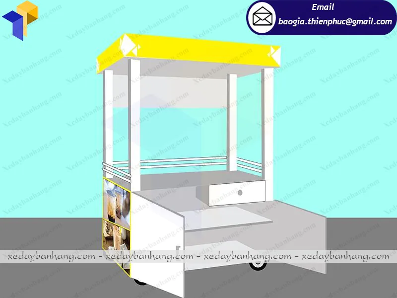 thiết kế quầy sinh tố giá rẻ