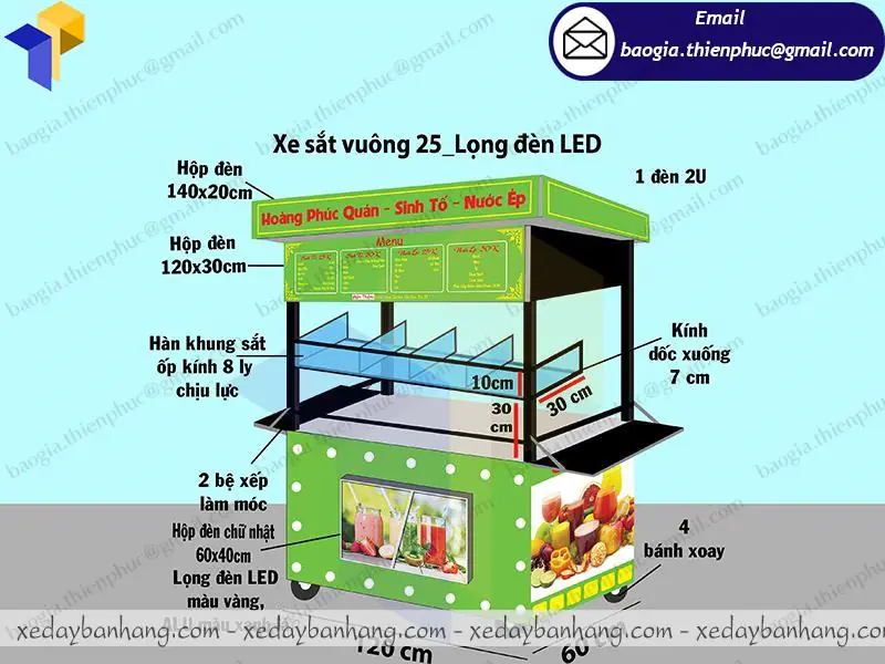giá xe thức ăn nhanh