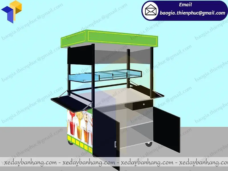 xe sắt bán thức ăn nhanh