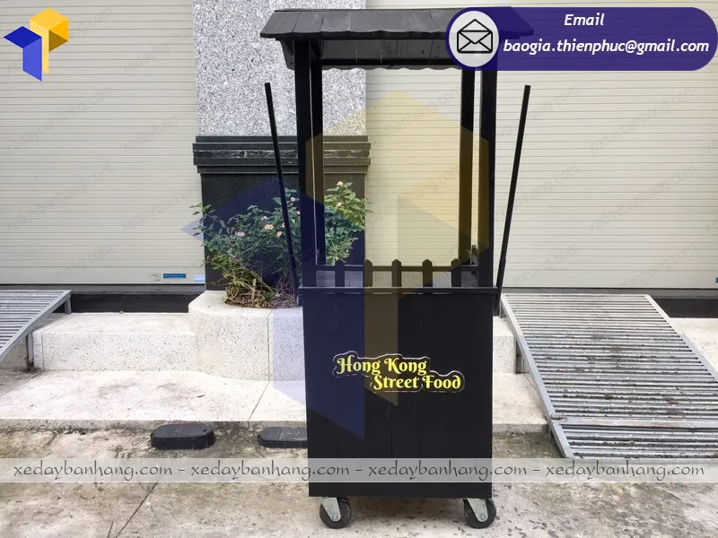 tủ  gỗ bán thức ăn nhanh
