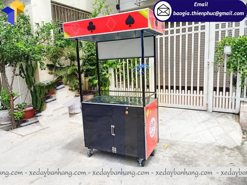 trang trí tủ bán trà sữa