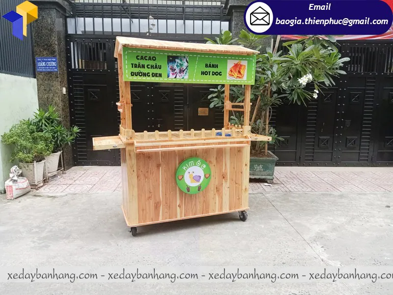 xe gỗ bán nước