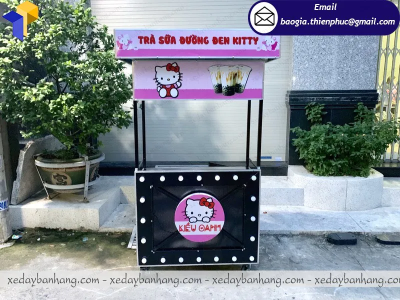thiết kế xe trà sữa