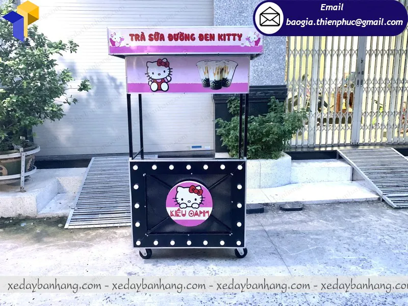 trang trí tủ trà sữa