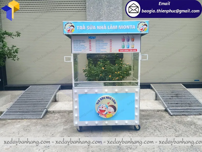 quầy bán trà sữa đẹp