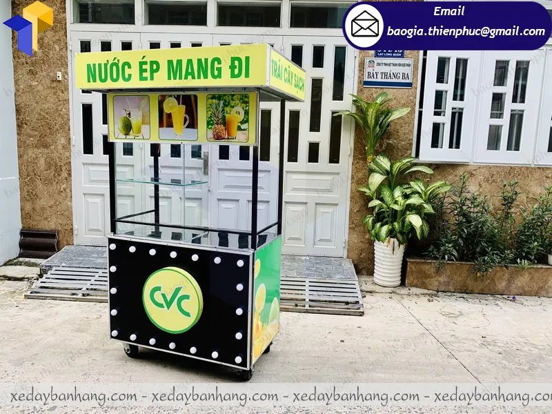 thiết kế quầy bán sinh tố giá rẻ