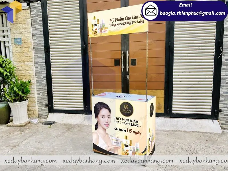 mẫu booth sampling di động