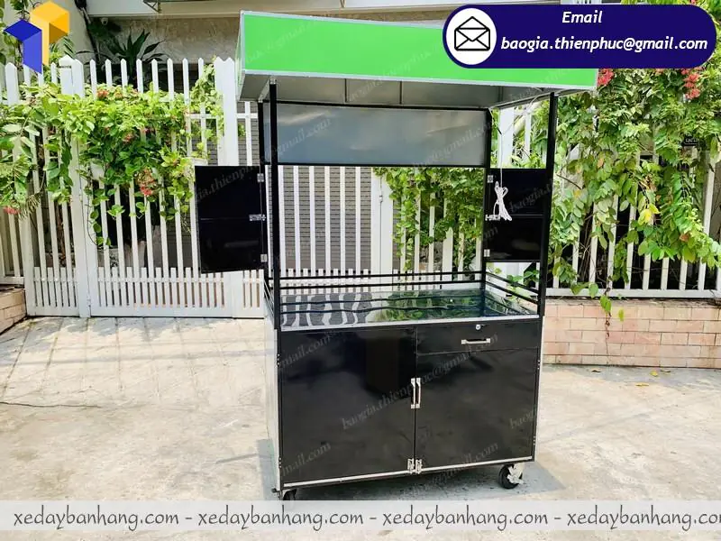 đặt xe bán rau má ở đâu