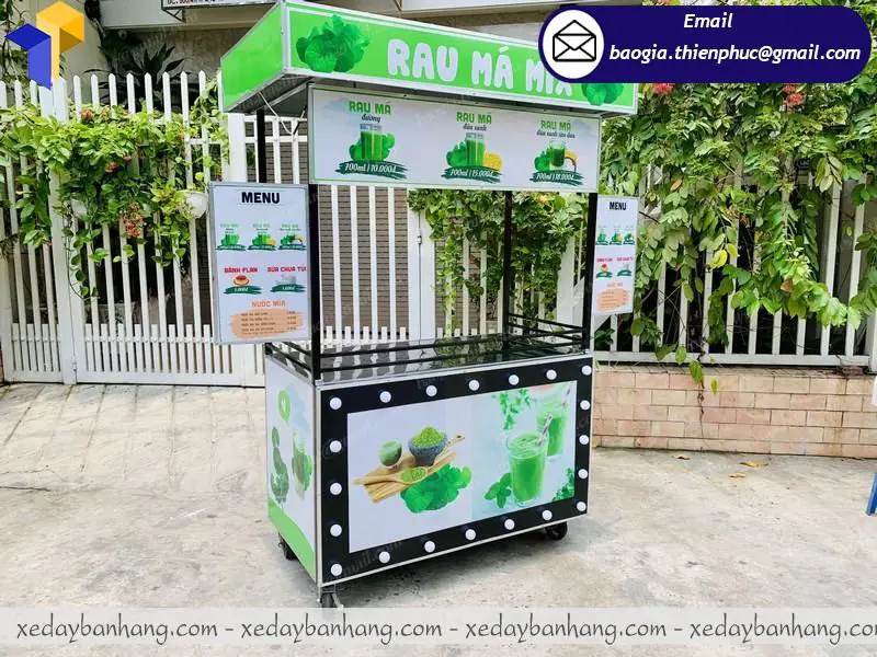 mẫu xe bán rau má đẹp