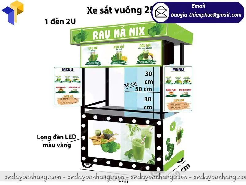 xe sắt bán rau má giá rẻ