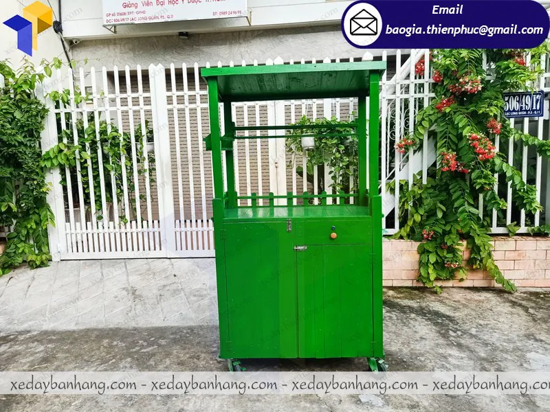 xe gỗ bán trà sữa hcm
