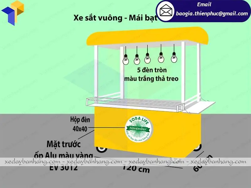quầy bán nước ép