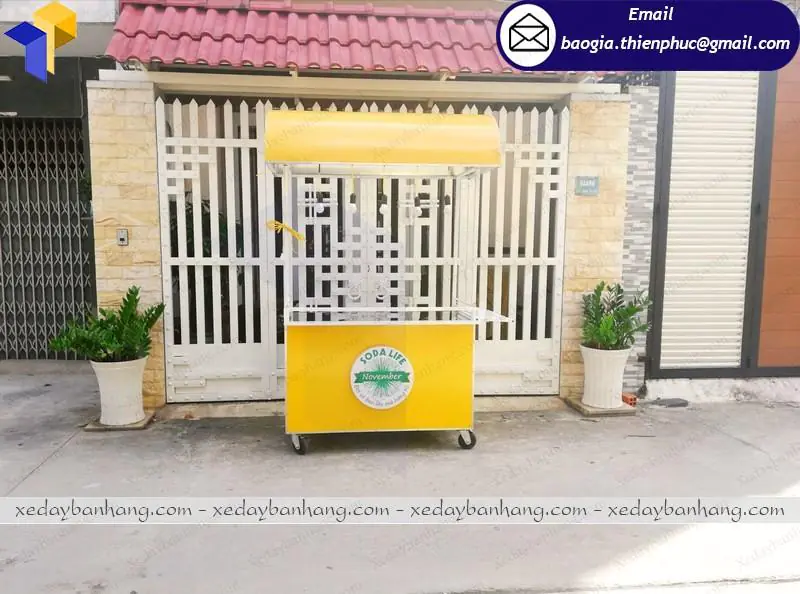 xe bán nước ép trà sữa