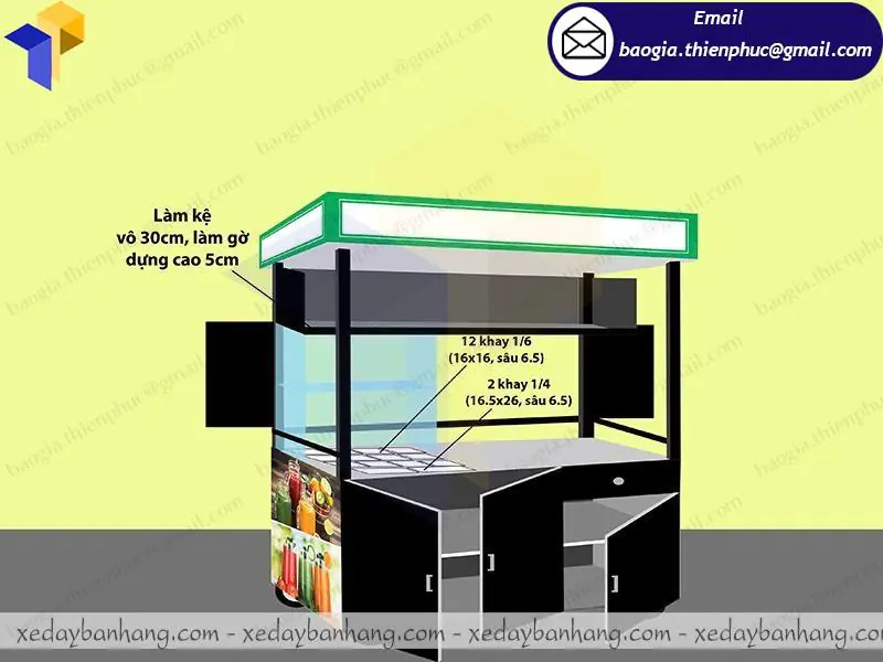 hình ảnh xe sắt bán sinh tố nước ép
