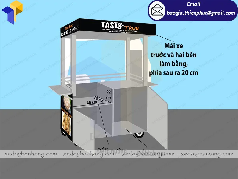 mua xe bán xiên que