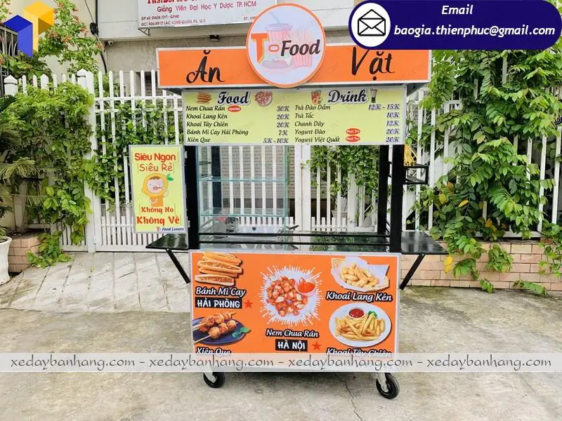 giá xe bán thức ăn nhanh
